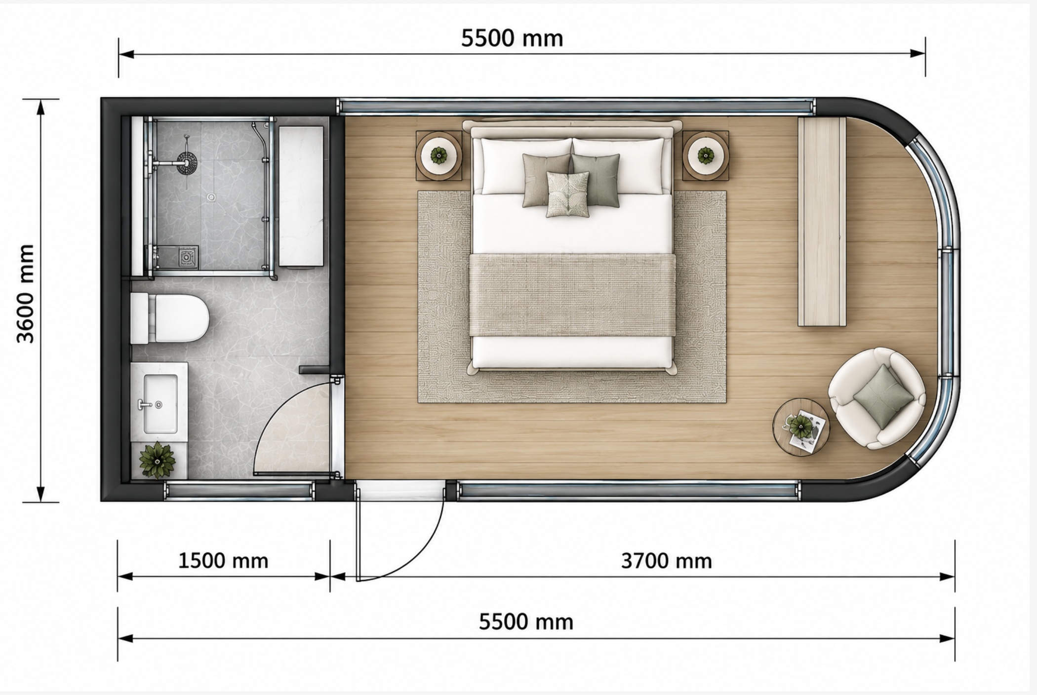 E03 Pod Floor Plan