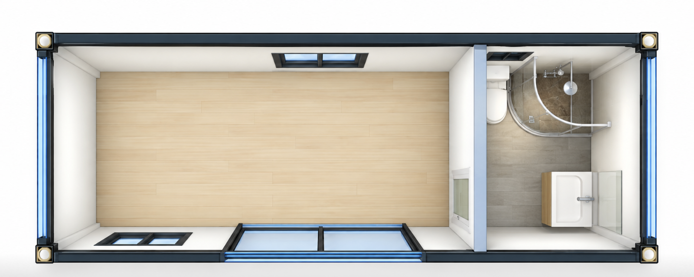 Apple Cabin Studio Floor Plan 2