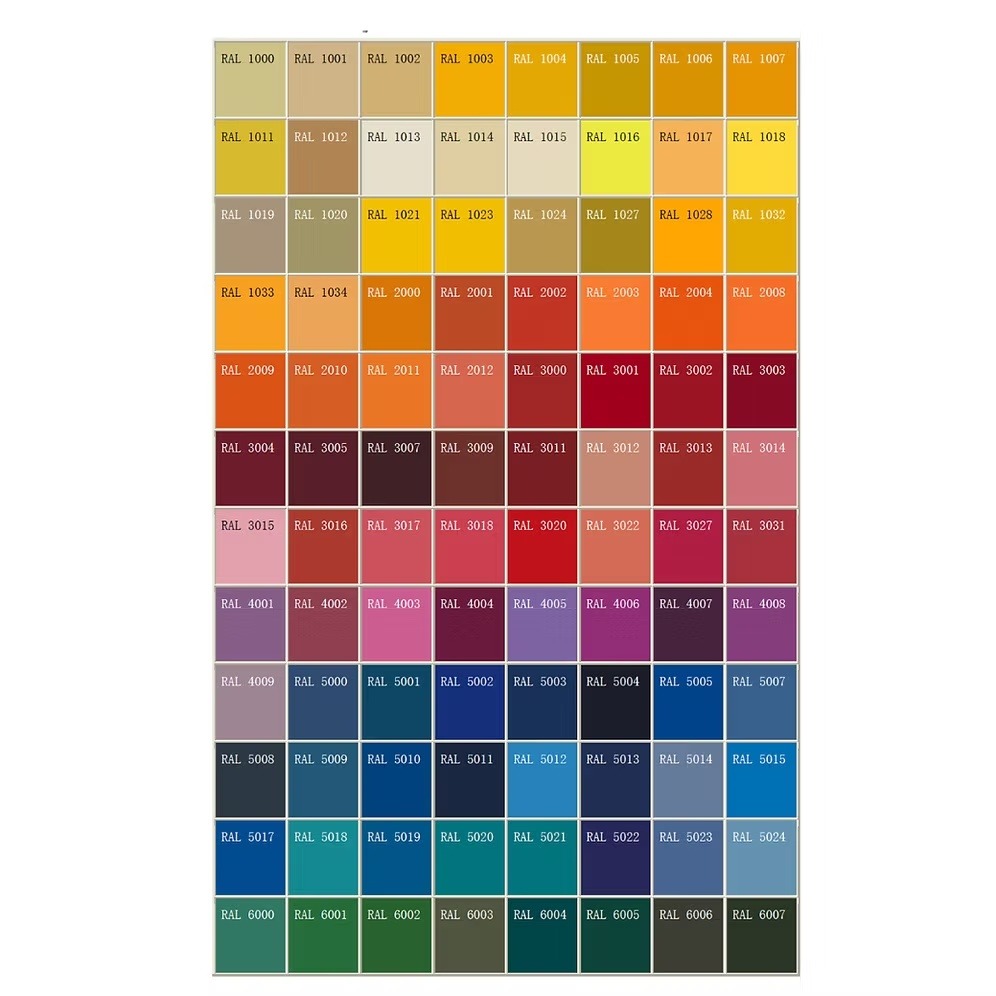 External Colour Chart (POD Homes) — additional colour range