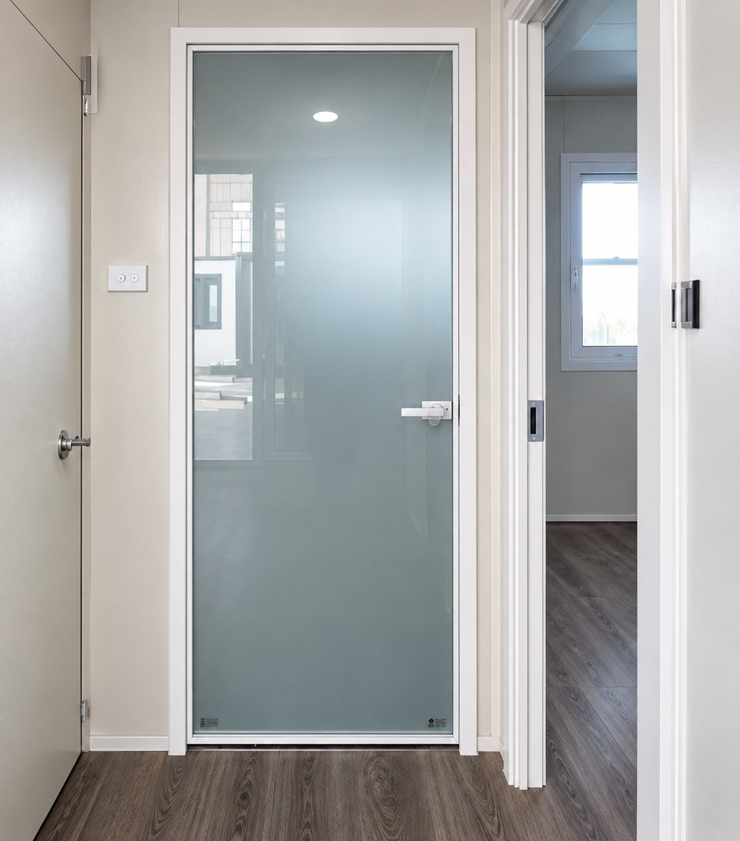 Frosted Glass Door